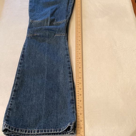 LEI Jeans High Waist Flared Leg Bell Bottom Blue Denim Jeans - Picture 11 of 16